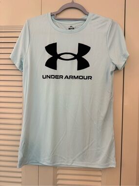 Under Armour Light Blue Short Sleeve Logo Tee